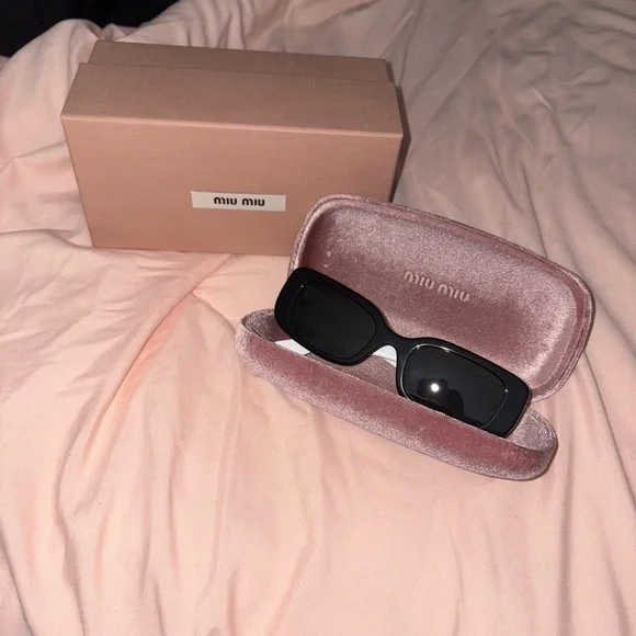 Miu Miu | Accessories | Miu Miu Black Sunglasses Sleek  display picture 3